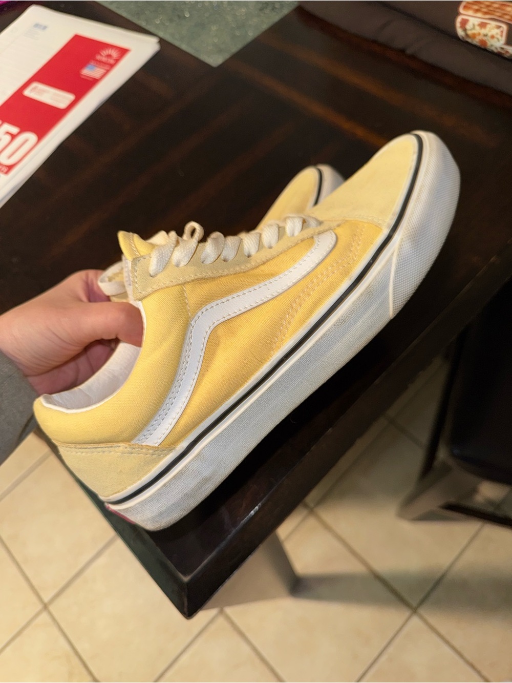 Yellow Low-Top Vans!